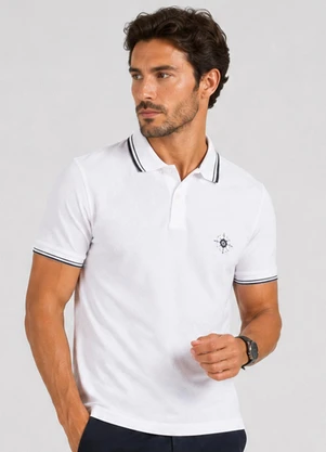 Select - Camisa Polo Masculina Manga Curta Bege - SELECT