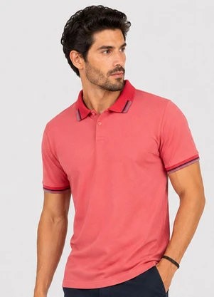 Select - Camisa Polo Masculina Manga Curta Laranja - SELECT