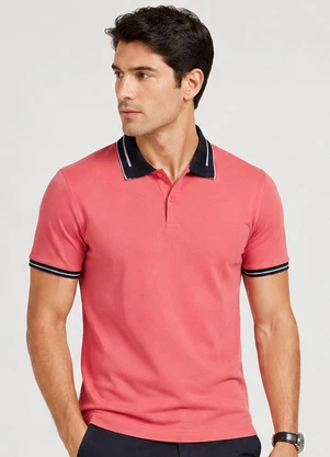 Select - Camisa Polo Masculina Manga Curta Laranja - SELECT