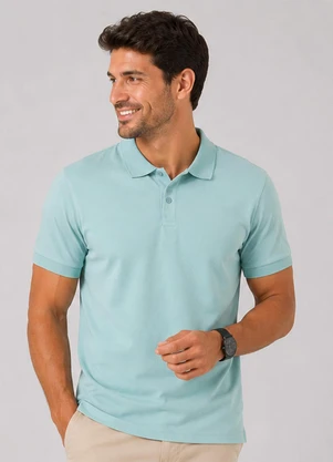 Select - Camisa Polo Masculina Manga Curta Verde - SELECT