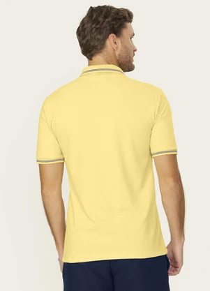 Diametro - Camisa Polo Masculina Piquet Duplo Amarelo - DIAMETRO