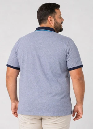 Secret Glam - Camisa Polo Masculina Plus Size Cinza - SECRET GLAM