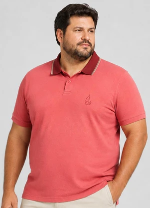 Select - Camisa Polo Masculina Plus Size Manga Curta Laran - SELECT