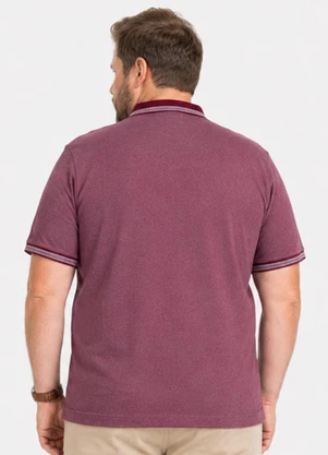 Select - Camisa Polo Masculina Plus Size Manga Curta Verme - SELECT