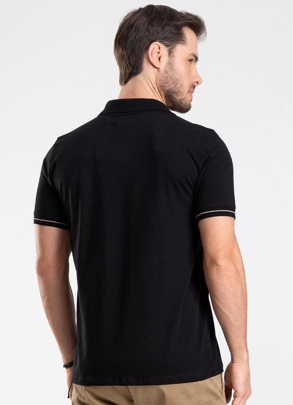 Diametro - Camisa Polo Masculina Preto 2