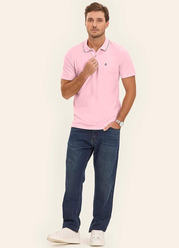 Diametro - Camisa Polo Masculina Rosa 3