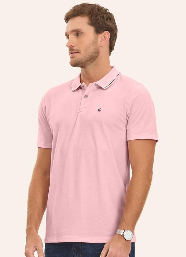 Diametro - Camisa Polo Masculina Rosa 4