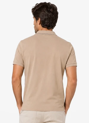 Diametro - Camisa Polo Masculina Suedine Marrom - DIAMETRO