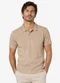 Diametro - Camisa Polo Masculina Suedine Azul - variação: Marrom