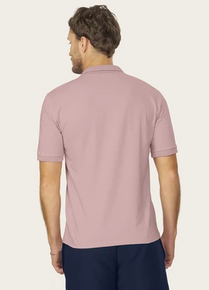 Diametro - Camisa Polo Masculina Suedine Rosa - DIAMETRO
