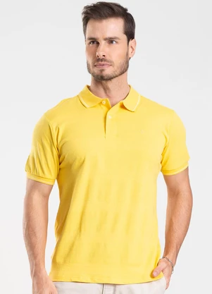 Diametro - Camisa Polo Piquet Masculina Amarelo - DIAMETRO