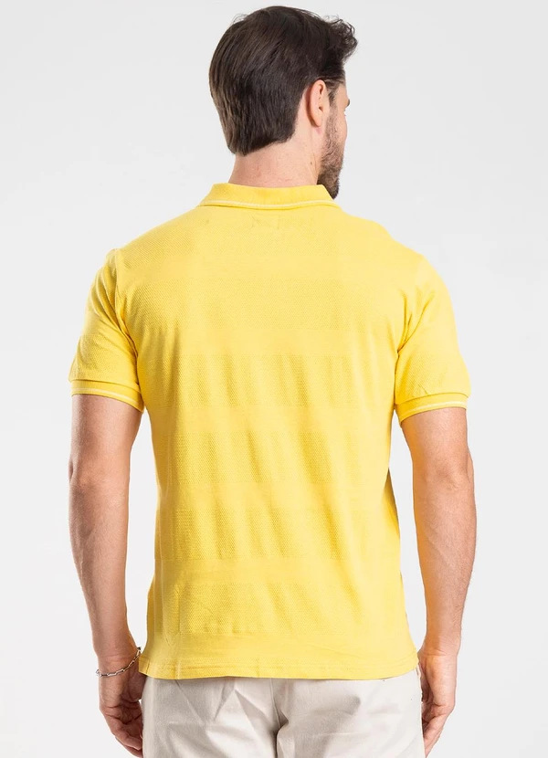 Diametro - Camisa Polo Piquet Masculina Amarelo 2
