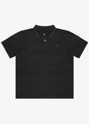Diametro - Camisa Polo Piquet Masculina Preto - DIAMETRO