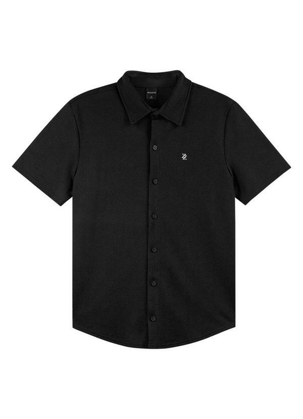 Rezzato - Camisa Polo Texturizada Adulto Masculino Preto