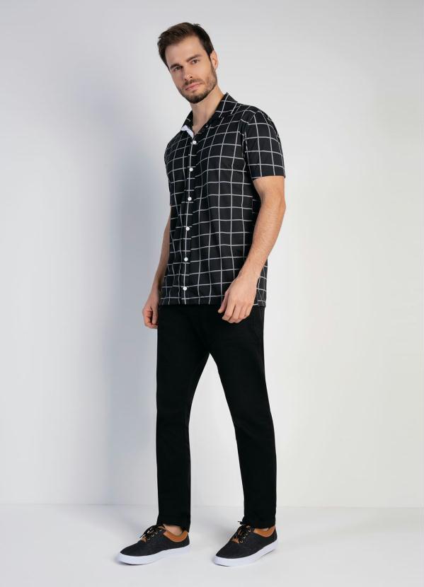 Moda Pop - Camisa Xadrez com Mangas Curtas 3
