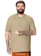 Malwee - Camiseta em Moletom Texturizado Plus Areia - variação: Areia
