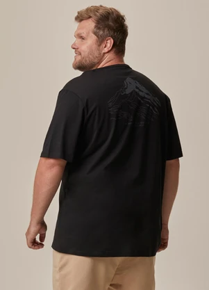Malwee - Camiseta Find Your Wild Plus Preto - MALWEE