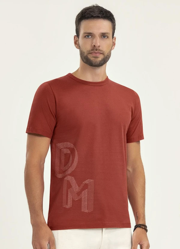 Diametro - Camiseta Manga Curta Meia Malha Laranja