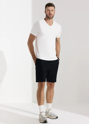 Veev - Camiseta Masculina Adulto com Gola em V Bege - VEEV