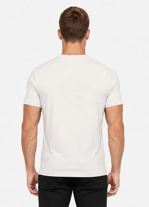 Veev - Camiseta Masculina Adulto com Gola em V Bege - VEEV