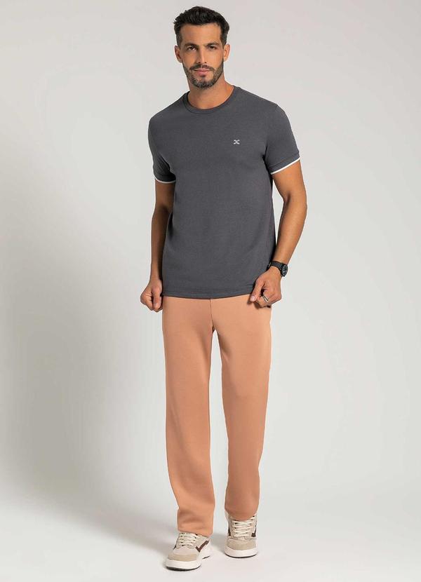 Exco - Camiseta Masculina Adulto com Retilínea Cinza 2