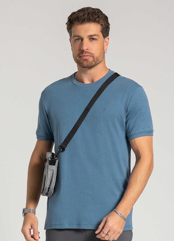 Exco - Camiseta Masculina Adulto Malha Azul
