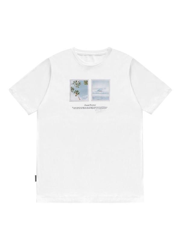 Diametro - Camiseta Masculina Cotton Leve Branco 1