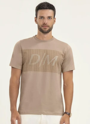 Diametro - Camiseta Masculina Cotton Leve Marrom - DIAMETRO