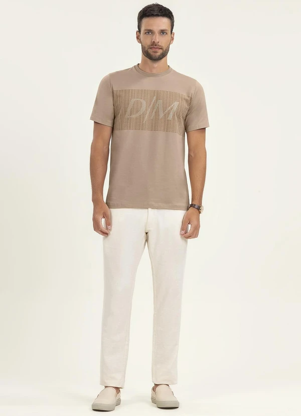 Diametro - Camiseta Masculina Cotton Leve Marrom 2