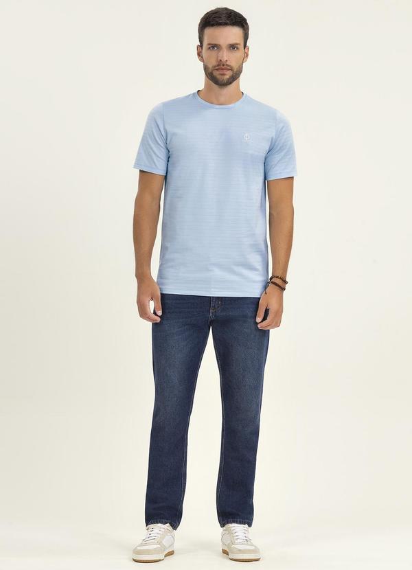 Diametro - Camiseta Masculina Cotton Listrado Azul 2