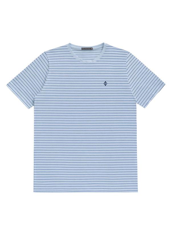 Diametro - Camiseta Masculina Cotton Listrado Azul 3