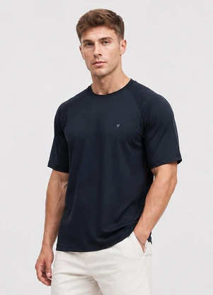 Veev - Camiseta Masculina em Malha Poliamida Piquê Azul - VEEV