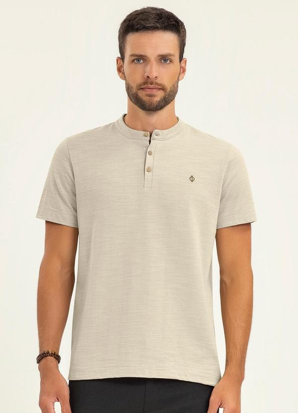 Diametro - Camiseta Masculina em Malhão Fruit Bege 1