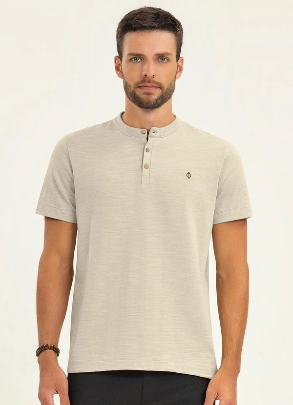 Diametro - Camiseta Masculina em Malhão Fruit Bege