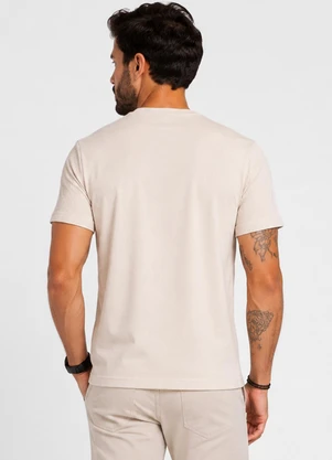 Select - Camiseta Masculina em Pique Bege - SELECT