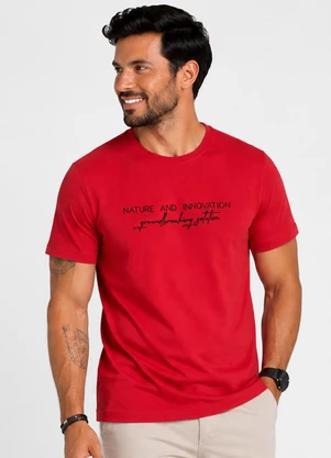 Select - Camiseta Masculina em Pique Vermelho - SELECT