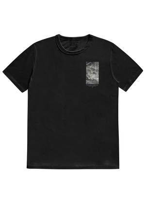 Diametro - Camiseta Masculina Manga Curta Meia Malha Preto - DIAMETRO