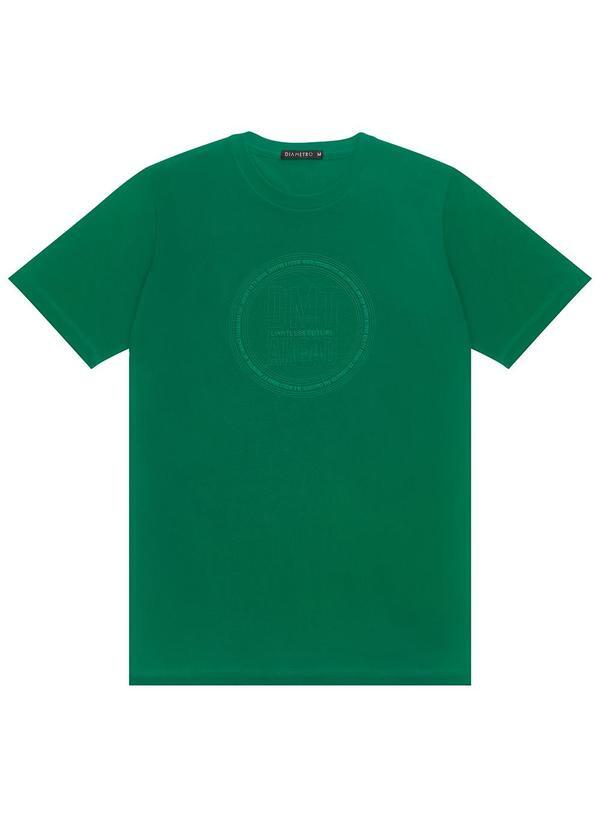 Diametro - Camiseta Masculina Manga Curta Meia Malha Verde