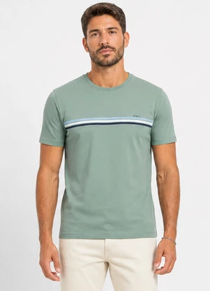 Diametro - Camiseta Masculina Meia Malha Verde - DIAMETRO