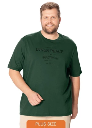 Malwee - Camiseta Regular Inner Peace Verde Esmeralda - MALWEE