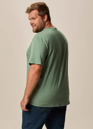 Malwee - Camiseta Relaxation Mode Linho Plus Verde - MALWEE