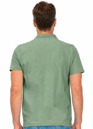 Diametro - Polo Masculina com Bolso Cotton Leve Verde - DIAMETRO