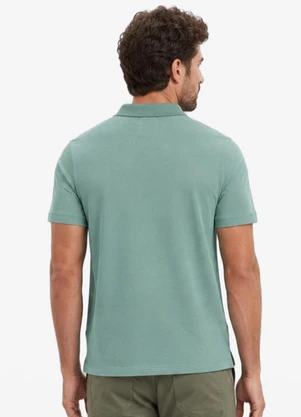 Diametro - Polo Masculina Meia Malha Listrada Linho Verde - DIAMETRO