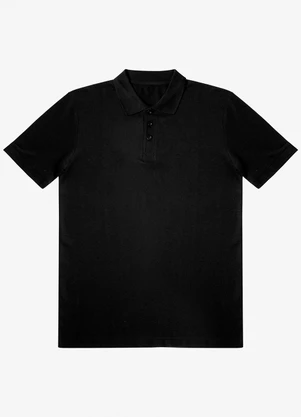 Select - Polo Masculina Piquet Básica Preto - SELECT