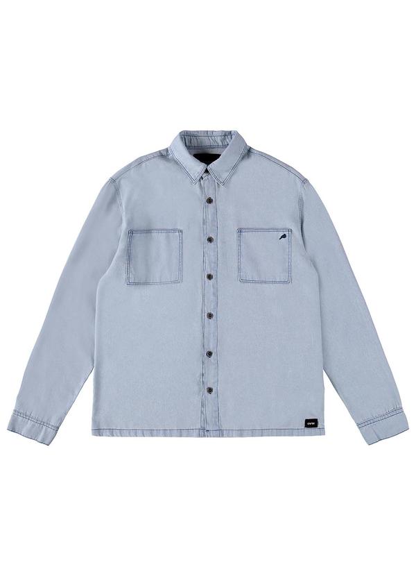 Enfim - Camisa Azul Claro Regular Jeans Soft 3