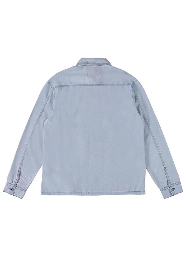 Enfim - Camisa Azul Claro Regular Jeans Soft 4