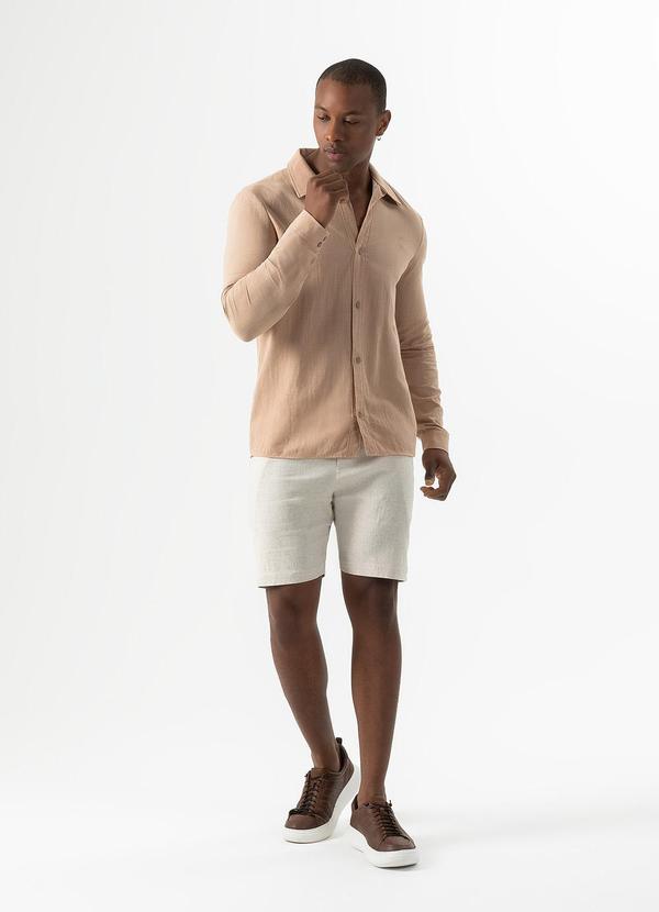 Exco - Camisa em Algodão Marrom Claro 2