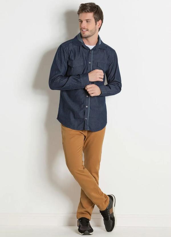 Outlet - Camisa Jeans Actual com Bolsos Funcionais 3