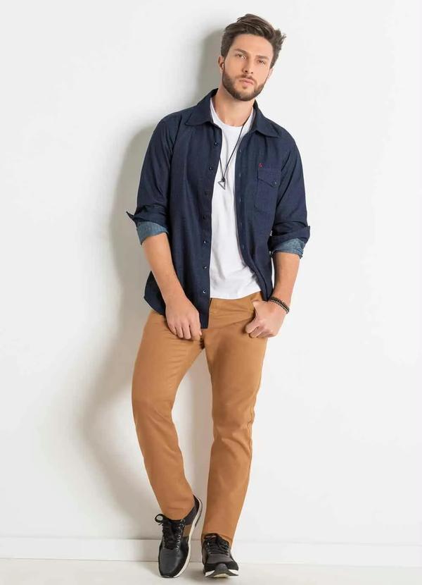 Outlet - Camisa Jeans Actual Manga Longa 5