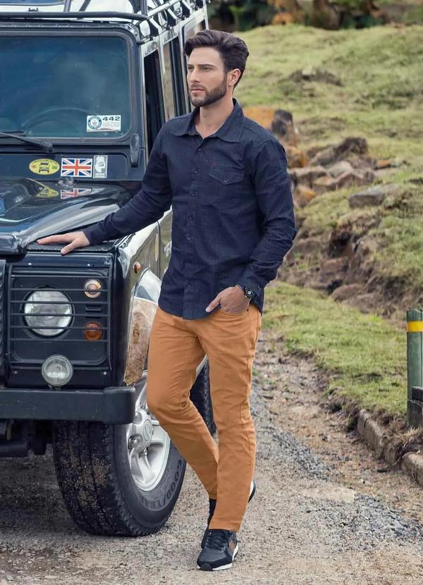 Outlet - Camisa Jeans Actual Manga Longa 8